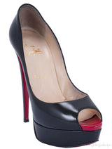 Lady Peep 150 Patent Calf Heels