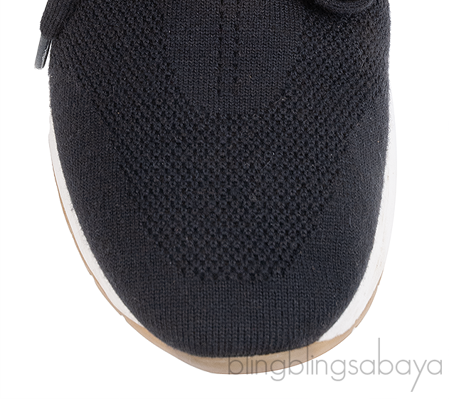 Loro Piana Black Flexy Walk Wish Wool Sneakers