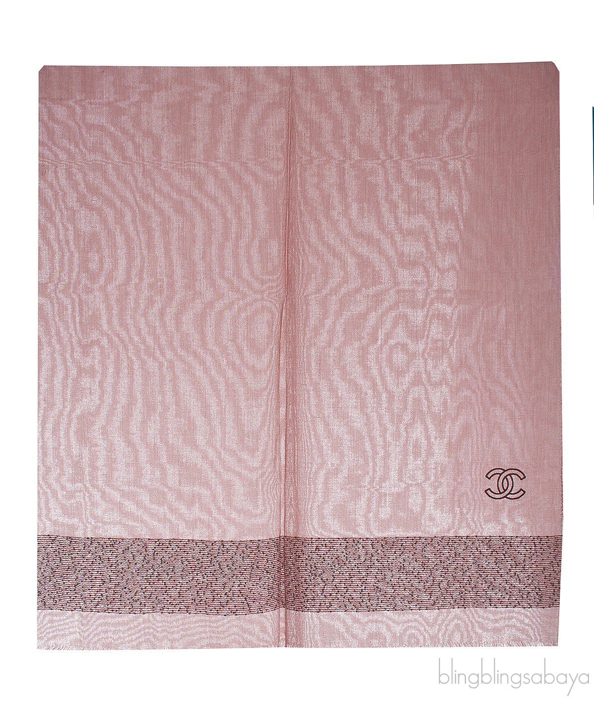 Old Pink Sequin Emb. Shawl