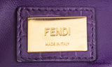 Fendi Purple Crocodile Medium Peekaboo GHW
