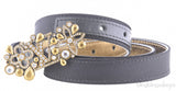 Logo Floral Crystal Belt*