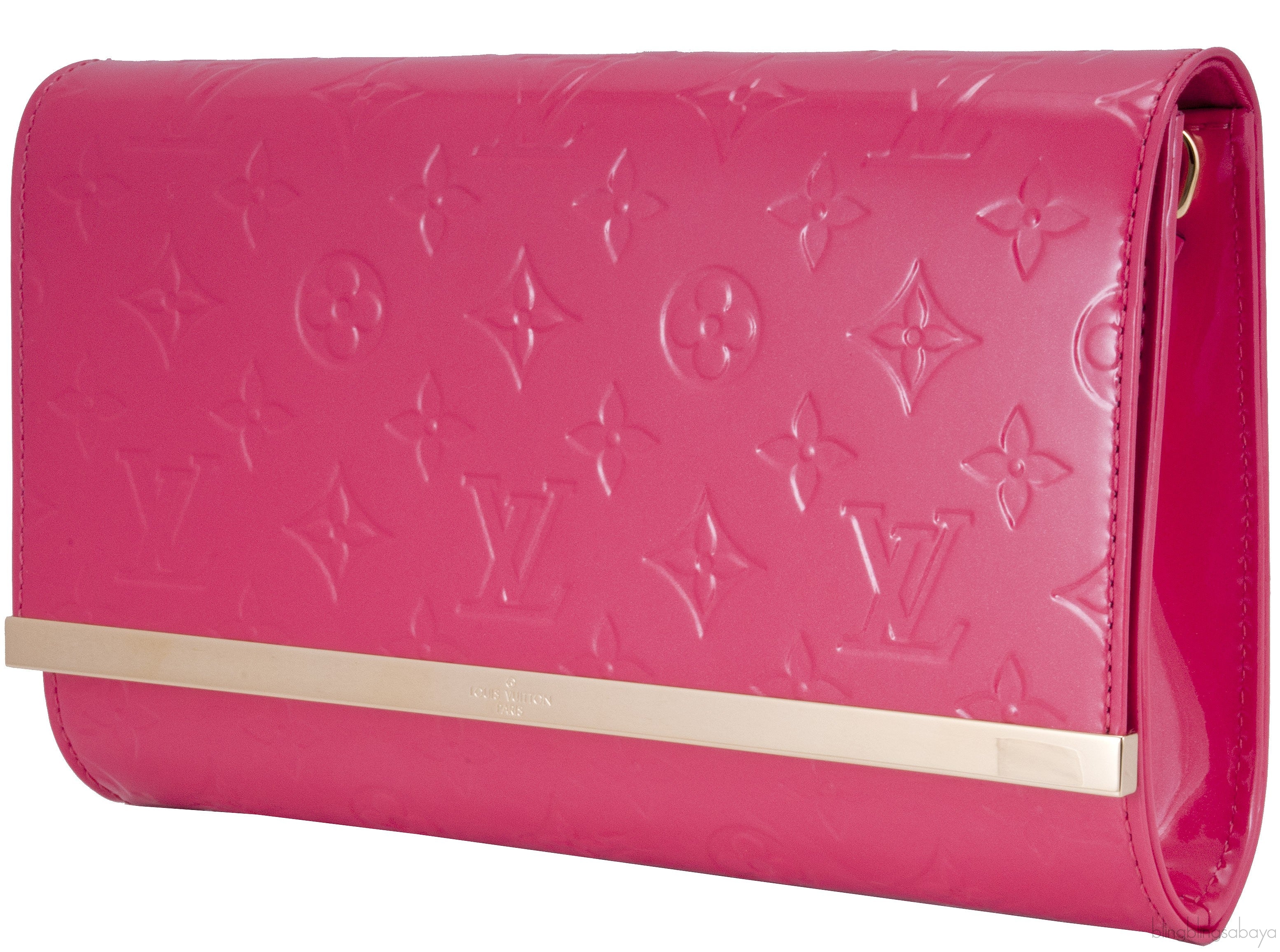 Ana Vernis Pochette Chain Clutch Bag