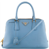 Light Blue Bowler Medium Bag