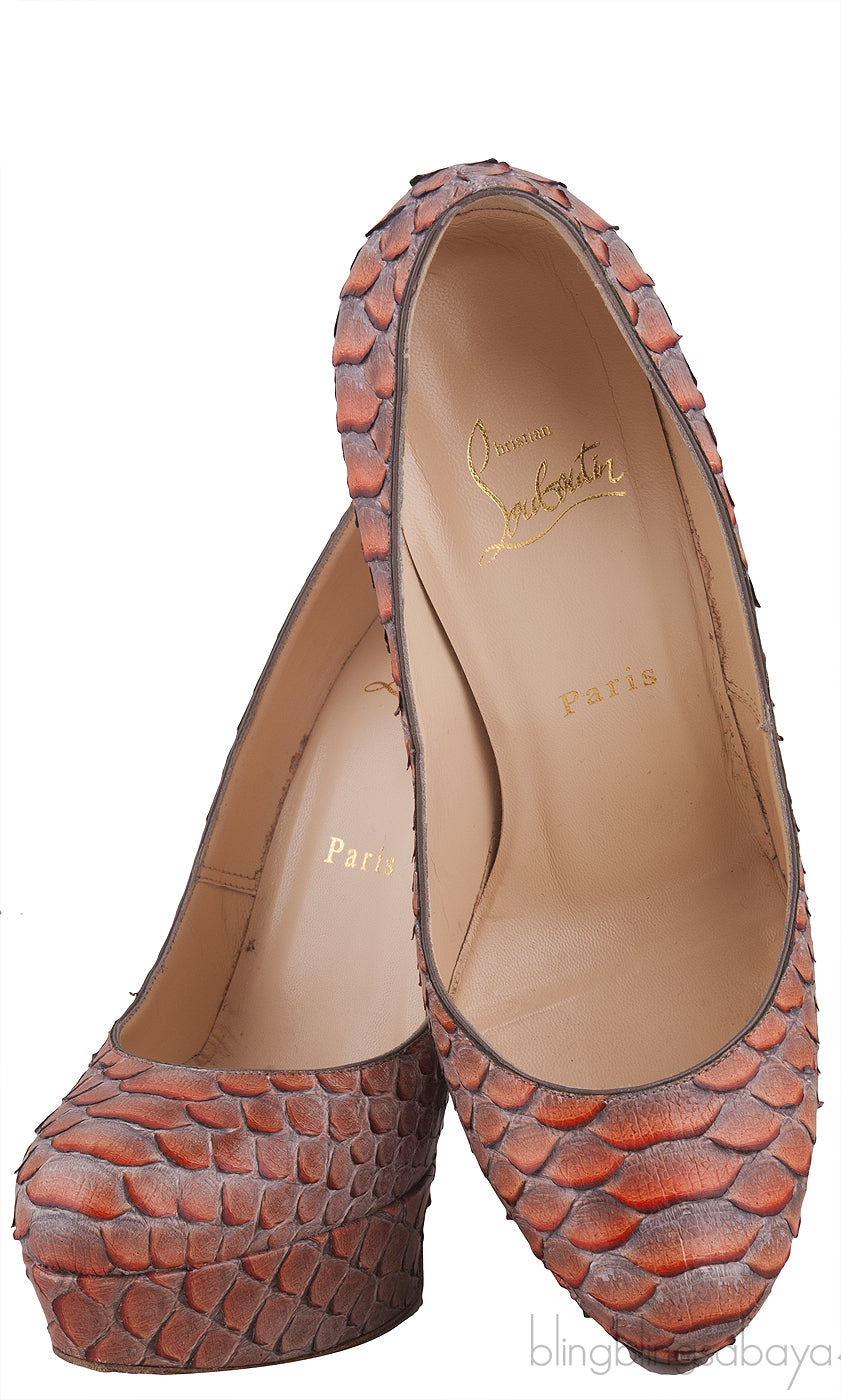 Bi-color Python Heels