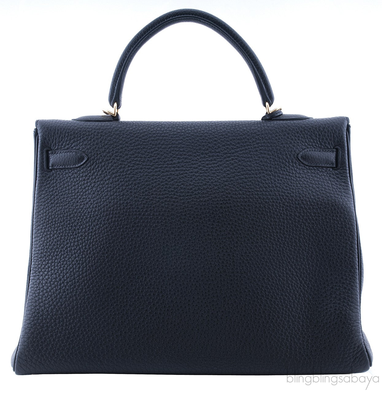 Kelly 35 Black Togo Retourne