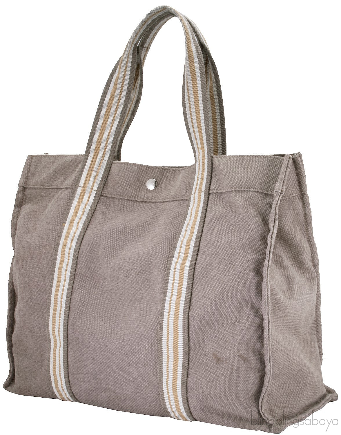Brown Cotton Canvas Tote