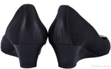 Mid-Heel Wedge Medallion Flats