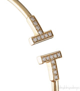 T Diamond Wire Bracelet