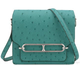 Mini Sac Roulis 18 Ostrich Vert Verone