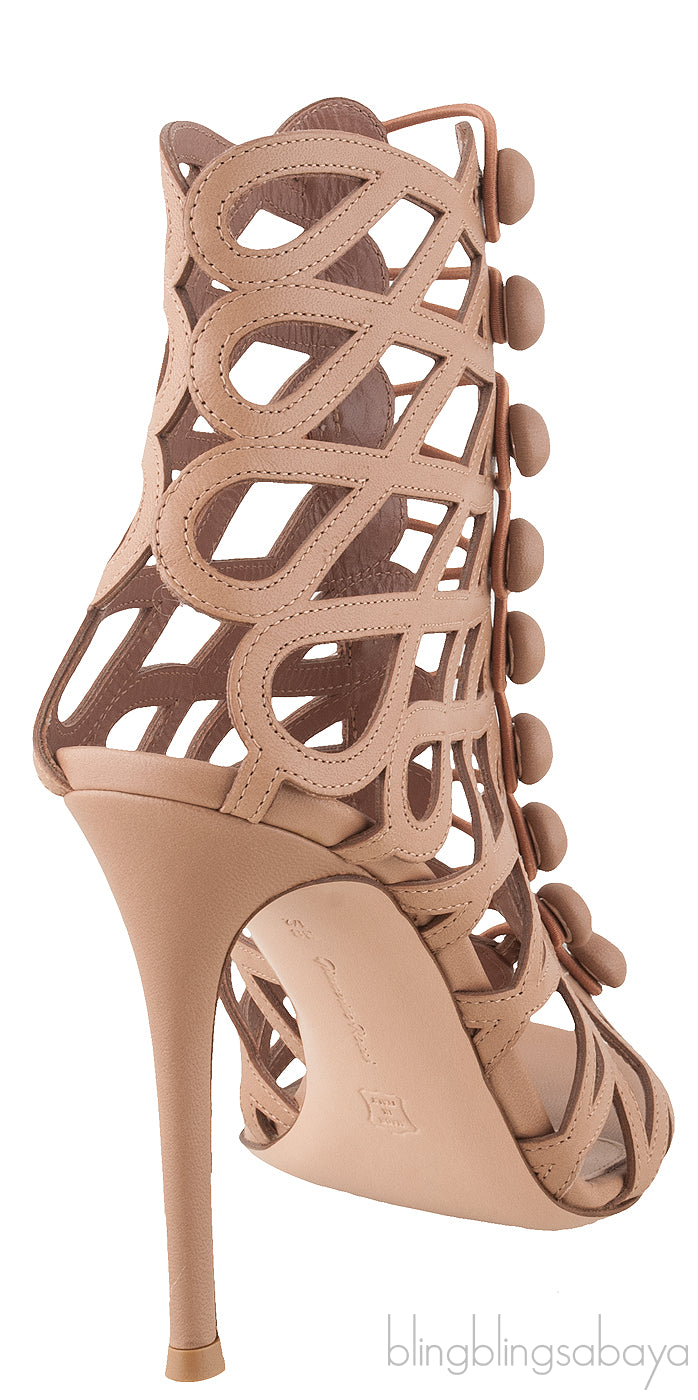Nude Vendome Cage Sandals
