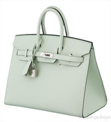 Birkin 25 Sellier Epsom Vert Fizz PHW