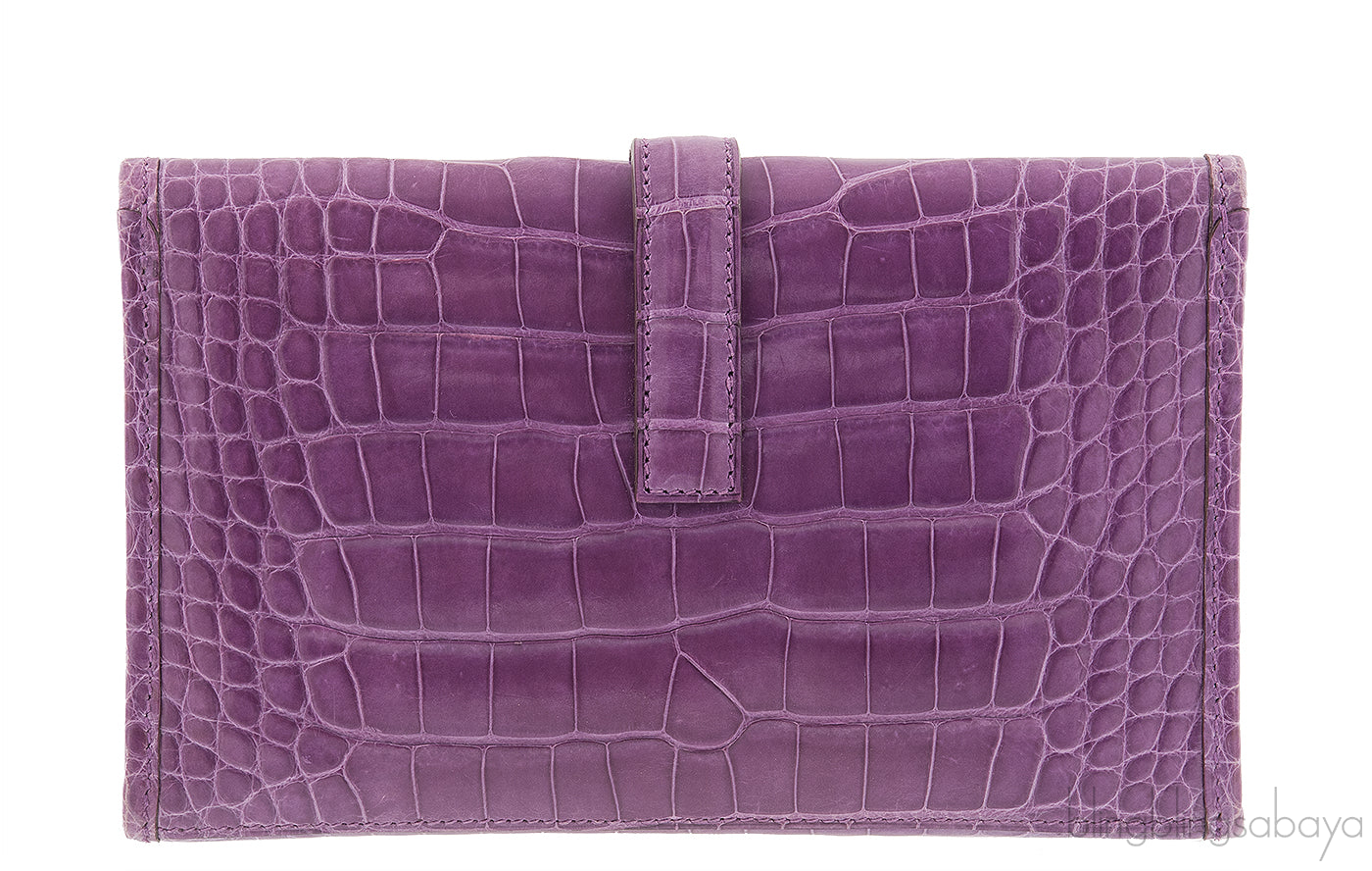 Crocodile Jige Elan Mini Clutch Violet