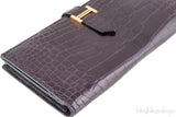 Bearn Amethyst Crocodile Wallet