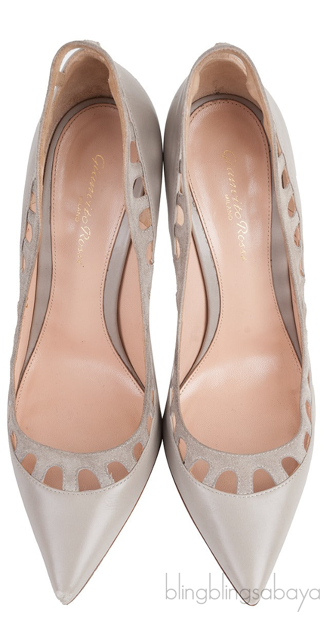 Cut-out Trim Pointed Heels