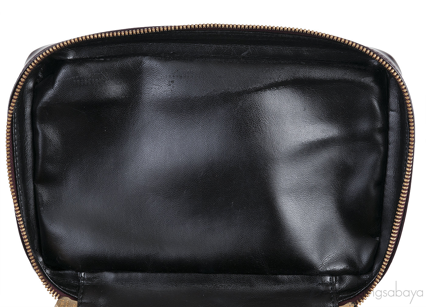 Plum Vanity Leather Bag