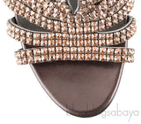 Gun Metal Heeled Sandals
