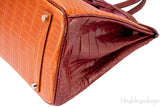 Birkin 35 Tricolor Crocodile Ltd. Ed.