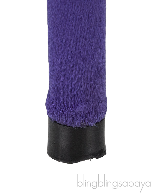 Purple Satin Pointed Toe Heels