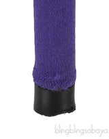 Purple Satin Pointed Toe Heels