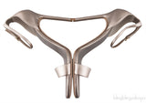 Rose Gold Square Toe Slingback Heels
