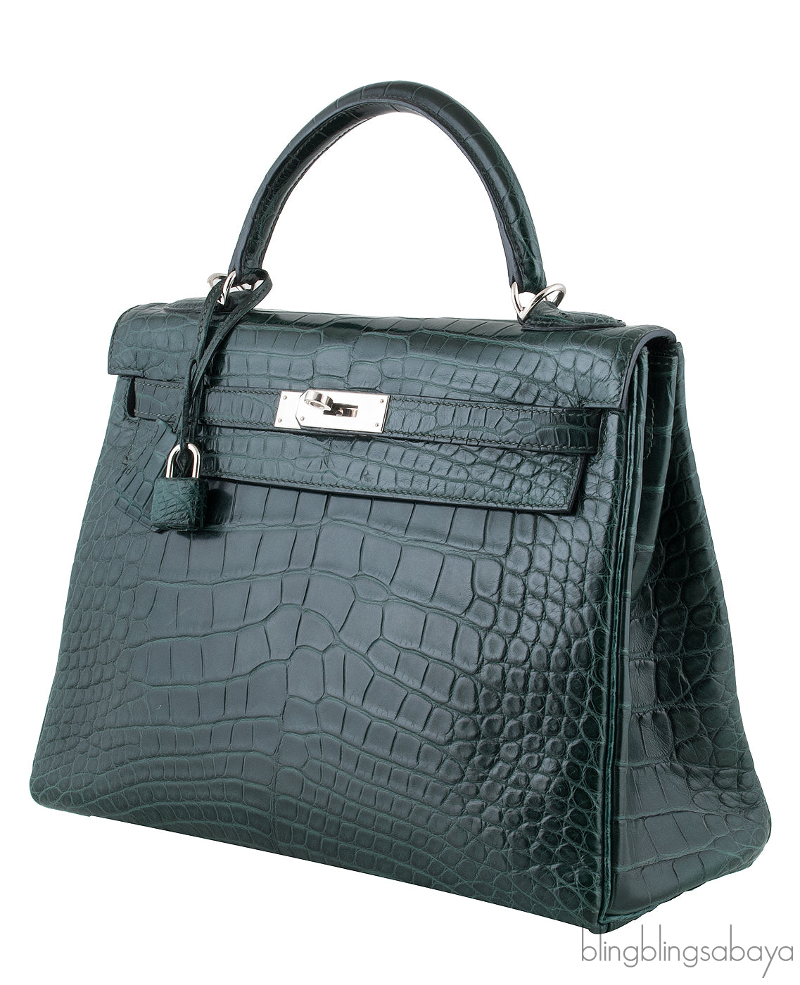 Kelly 32 Vert Fonce Crocodile PHW
