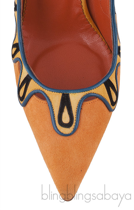Multicolor Caritas Suede Heels