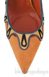 Multicolor Caritas Suede Heels