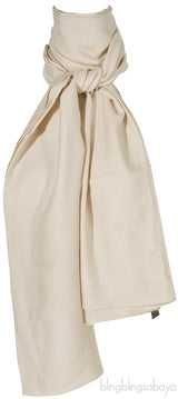 Logomania Beige Cashmere Shawl