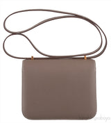 Constance III Mini Epsom Etoupe GHW