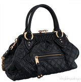 Black Quilted Stam Bag