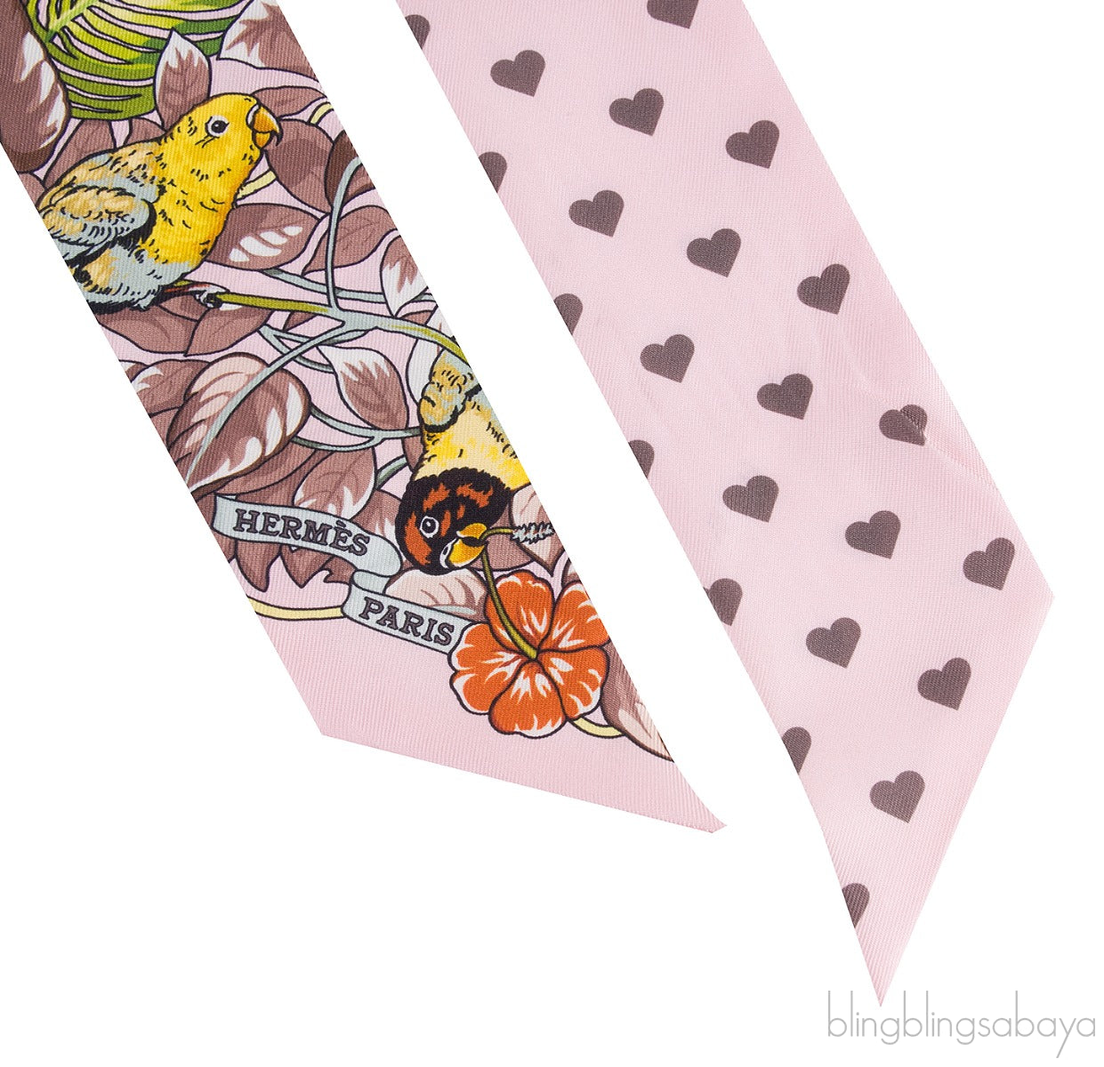 Jungle Love Love Light Pink Twilly