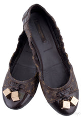 Brown Monogram Ballet Flat
