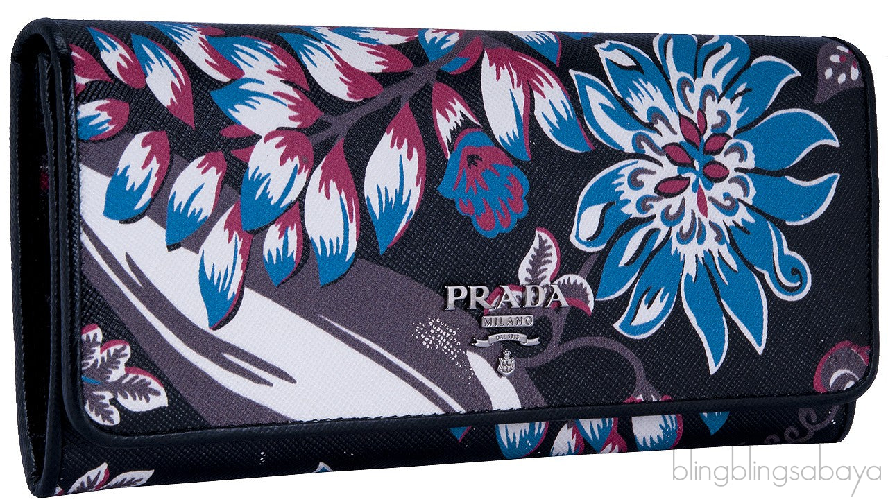 Floral Printed Continental Wallet