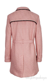 Fendi Mini Me FF Quilted Trim Kids Trench Coat