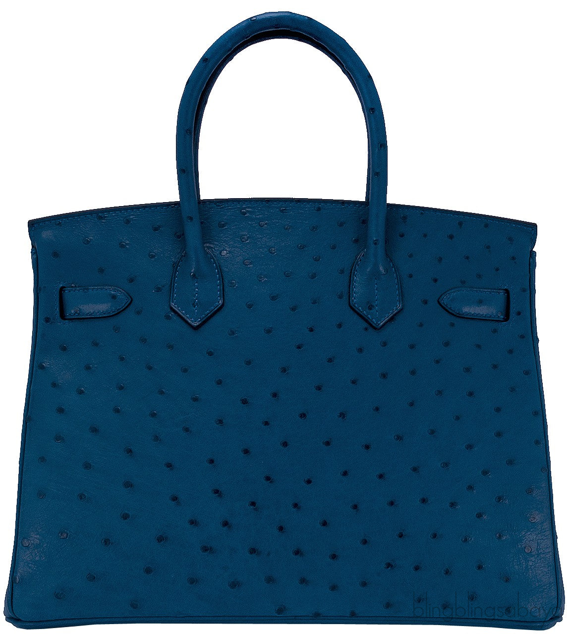 Birkin 30 Ostrich Blue Cobalt