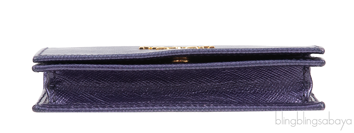 Prada Purple Saffiano Card Holder