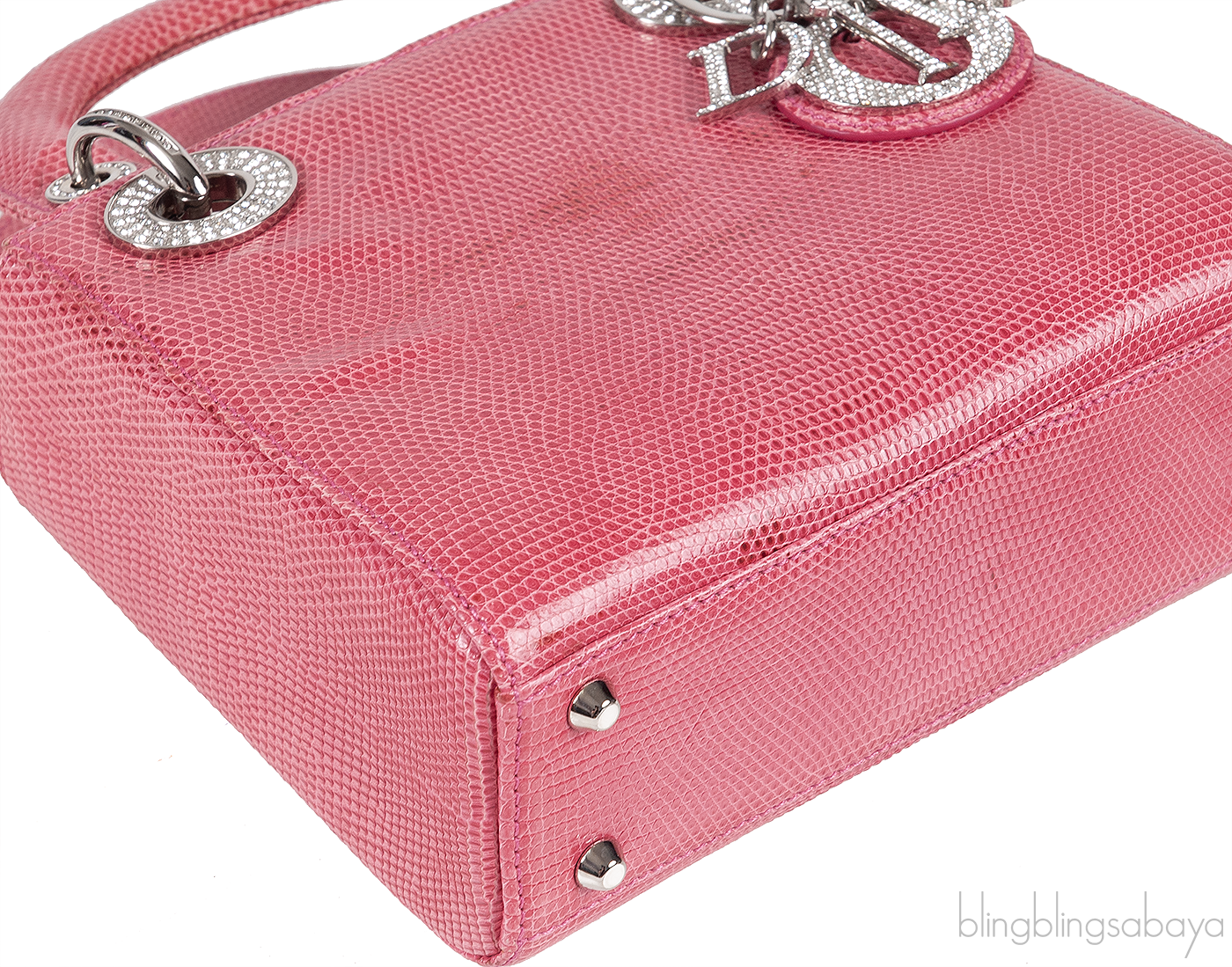 Pink Mini Lizard Lady Dior Shoulder bag