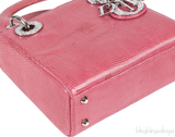 Pink Mini Lizard Lady Dior Shoulder bag
