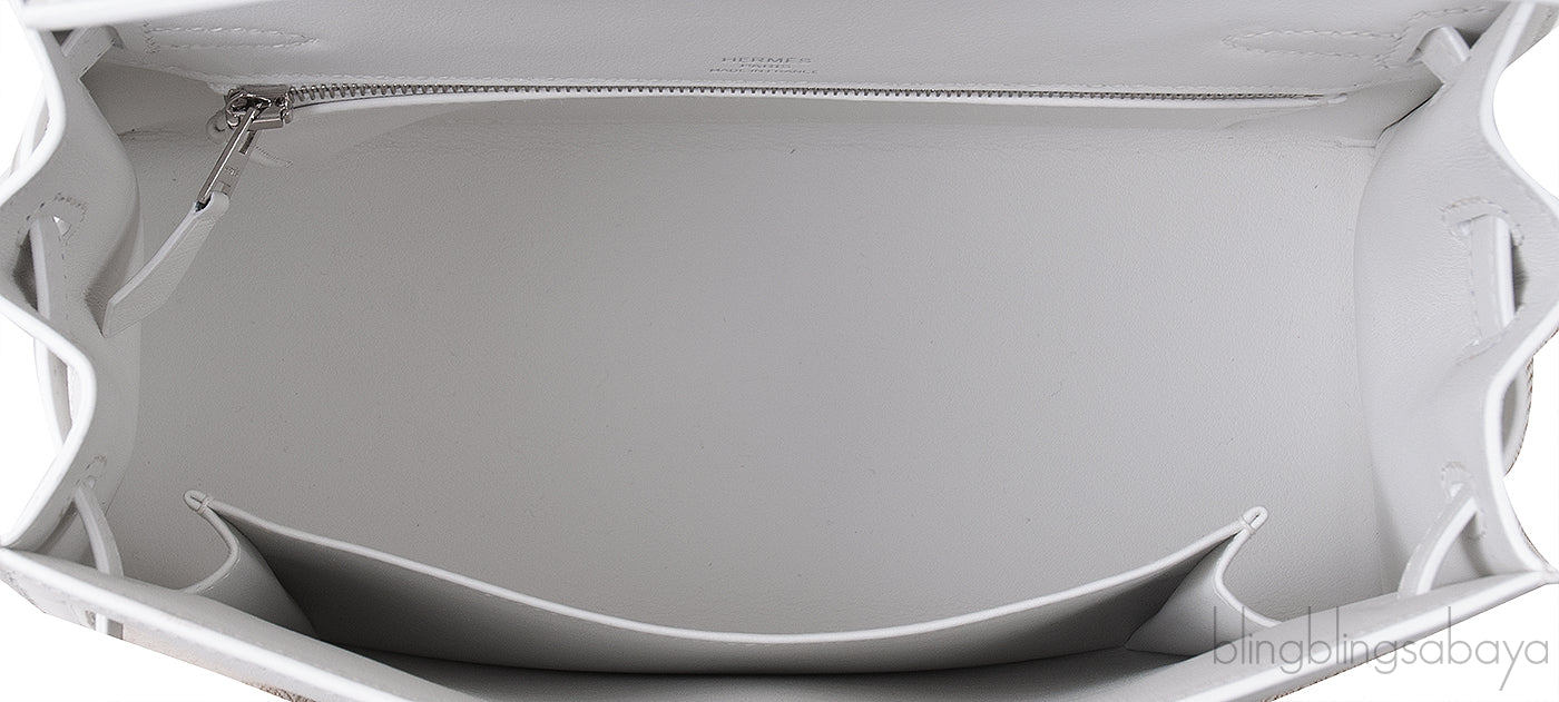 Kelly 25 New White Swift Ecru Beige Toile H PHW