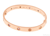 Rainbow LOVE Rose Gold Bracelet