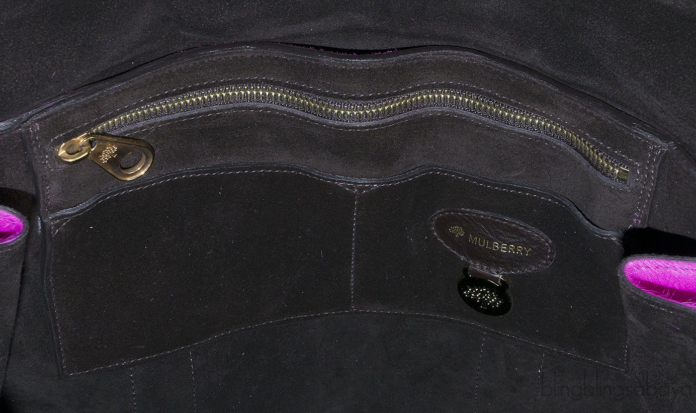 Fuchsia Pony Hair Bayswater Top Handle Bag
