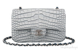 Grey Bi-Color Croc Mini Bag