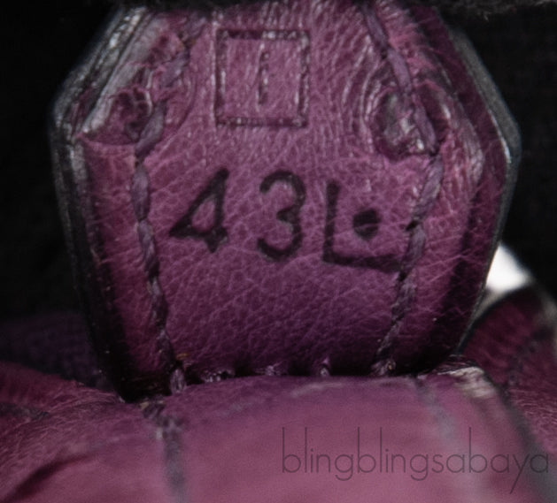 Bolide 27 Purple Ostrich Bag PHW
