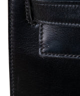 Vintage Kelly 32 Black Box Sellier GHW
