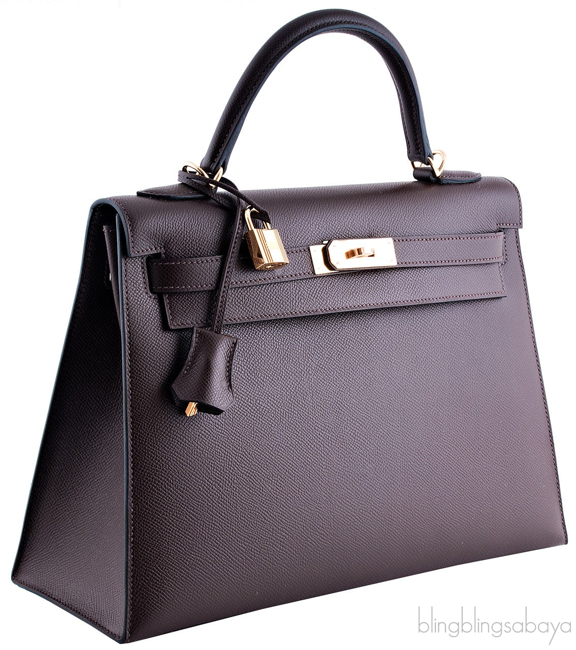 Kelly 32 Choco Sellier Epsom