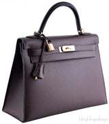 Kelly 32 Choco Sellier Epsom