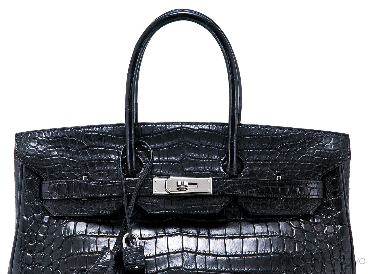 Birkin 35 Black Matte Crocodile PHW