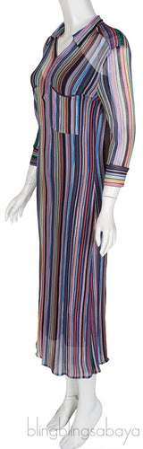 Multicolored Midi Dress