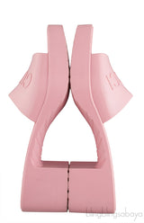 Pastel Pink Rubber Slide Sandals