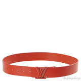 Louis Vuitton Epi Leather Logo Initial Orange Belt